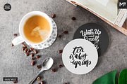 Round Coasters Mock-ups Set, a Cups & Container Mockup by Mocca Mockups Store (Thumbnail 9 of 24)