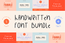 The Cute Handwritten Font Bundle