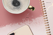 A4 Notebook Mockup Set (square holes, a Stationery Template by creatsy5 (Thumbnail 9 of 14)