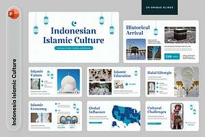 Indonesian Islamic Culture, a Presentation Template by Sixtemp