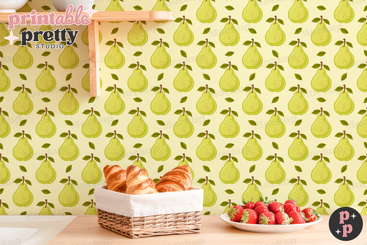 Cottage Kitchen Wallpaper Mockup PSD, a Product Mockup by Printable Pretty Studio (Photo 7 of 11)