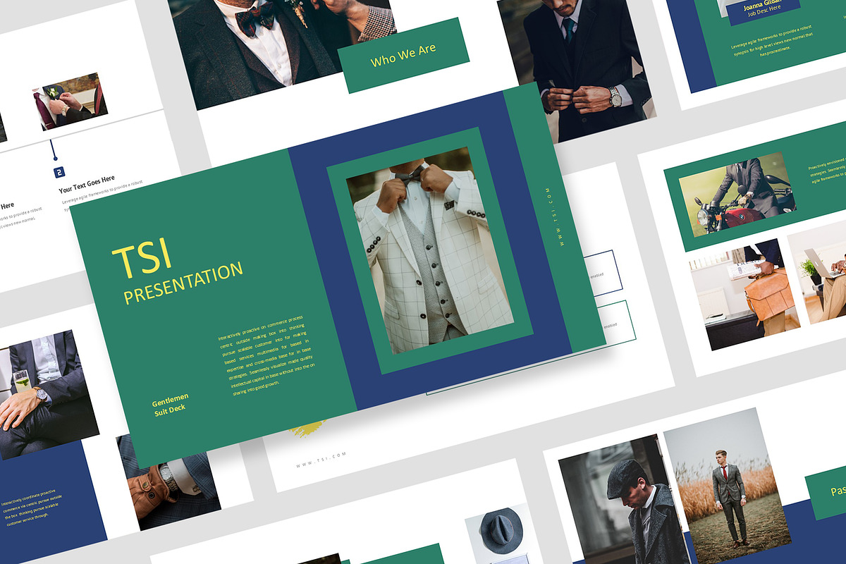 Tsi : Gentlemen Suit Powerpoint