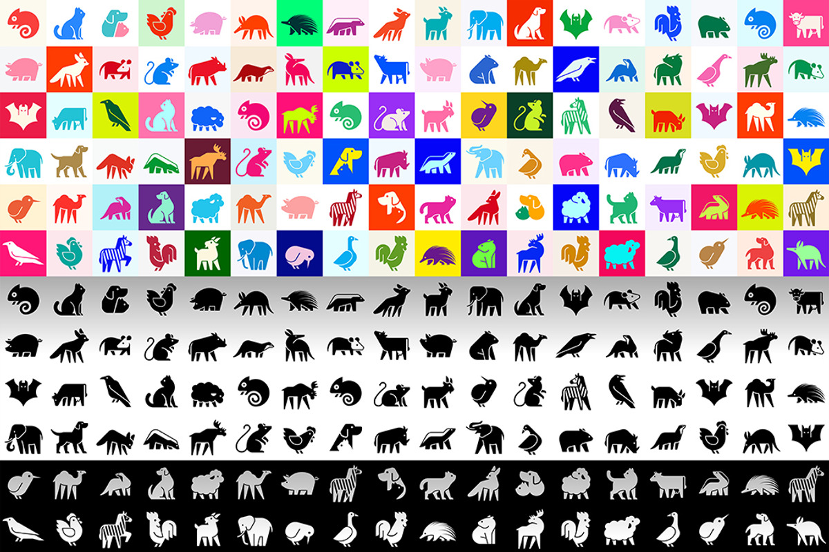 Animal logo set, a Graphic by NataliiaVolyk (Photo 1 of 10)