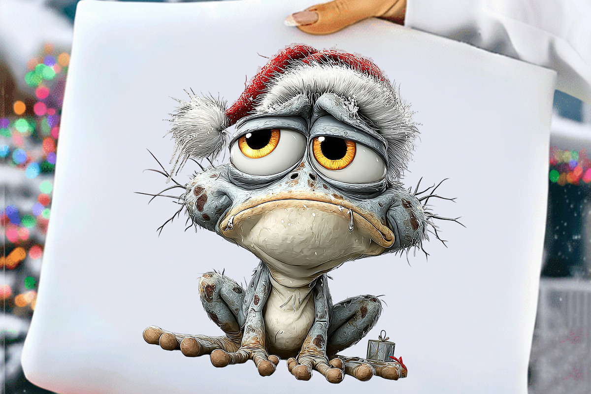 Whimsical Grumpy Christmas Animals, an Illustration by Craft Nest (Photo 6 of 9)