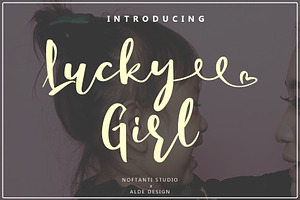 Lucky Girl  Cutes Script Font