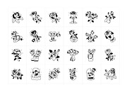 Rose Cartoon Stickers, an Emoji Icon by Vectors Market (Thumbnail 6 of 6)