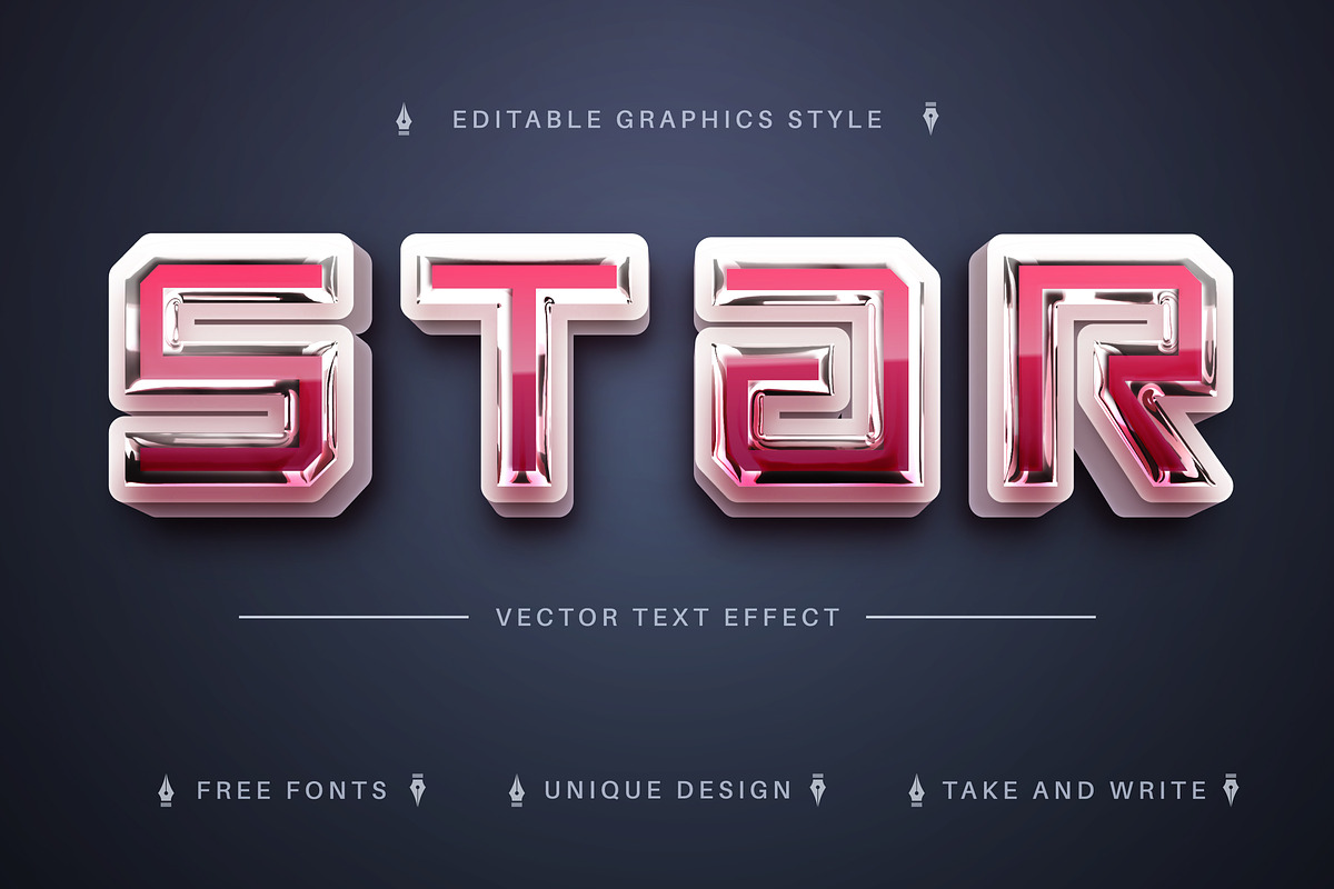 Realistic 3D - Editable Text Effect, a Layer Style Add-On by rwgusev (Photo 1 of 5)