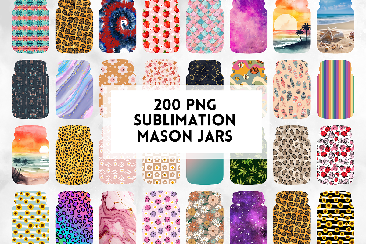 200+ mason jar sublimation designs, a Background Graphic by palmettosvg