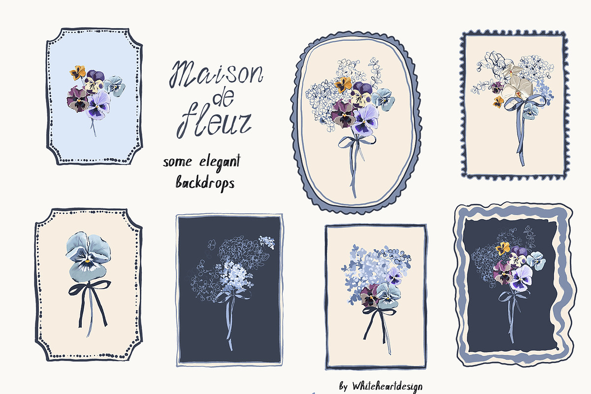 Cottage Core PNG Florals Bundle, a Decorative Illustration by whiteheartdesign (Photo 5 of 48)