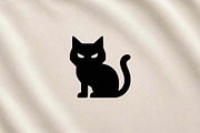 Black Pet Cat Silhouette Vector, an Animal Illustration by Vectorium Studio (Thumbnail 3 of 4)