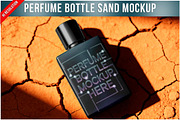 Perfume Bottle In Sand PSD, a Product Mockup by Bruno's Shop (Thumbnail 1 of 3)