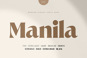 Manila – Modern Elegant Serif Font