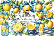 Yellow & Blue Lemon Sublimation, an Illustration by Designking (Thumbnail 1 of 4)