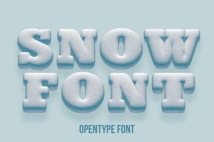Snowball Font, a Font by Handmadefont