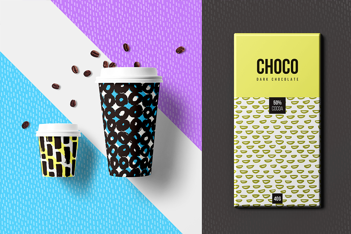28 Handmade Seamless Patterns, a Background Graphic by ms Julia Nova (Photo 4 of 6)