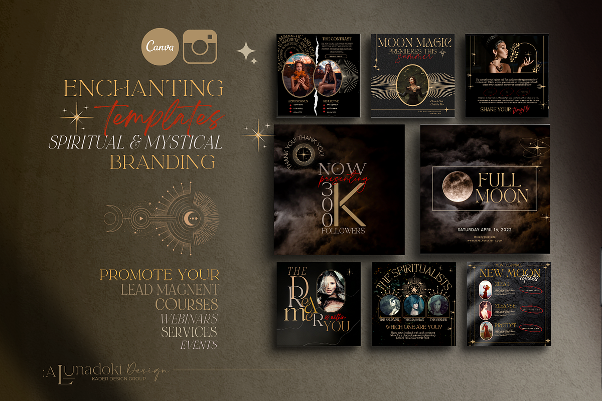 Canva/Spiritual Soul Instagram Post, a Social Media Template by ALunadoki Design (Photo 4 of 8)