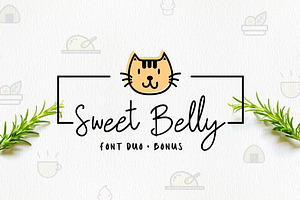 Sweet Belly Font Duo Bonus