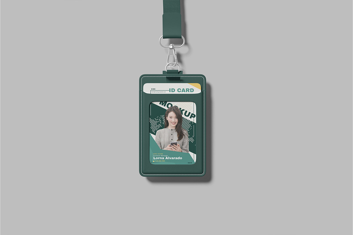 ID Card Mockup, an Advertising Mockup by Bangdastudio (Photo 3 of 5)