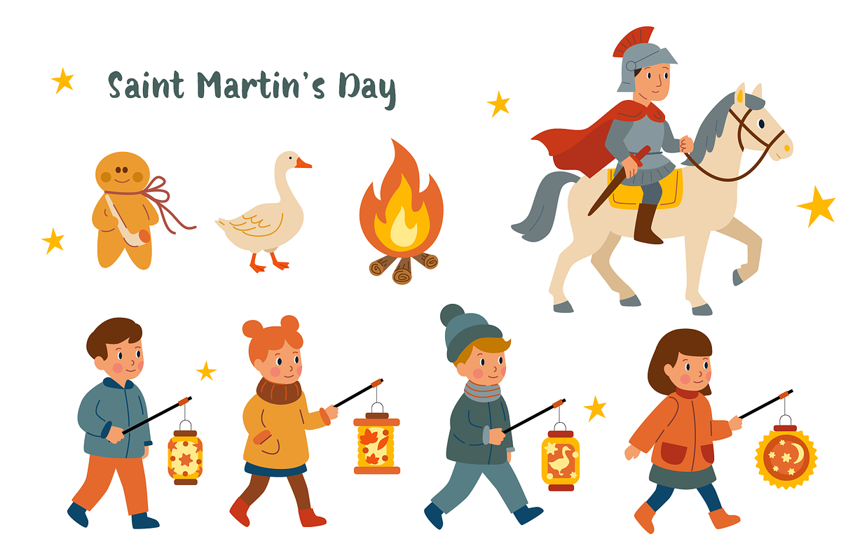 St. Martin’s Day illustration set, an Illustration by Checks & Dots (Photo 1 of 2)