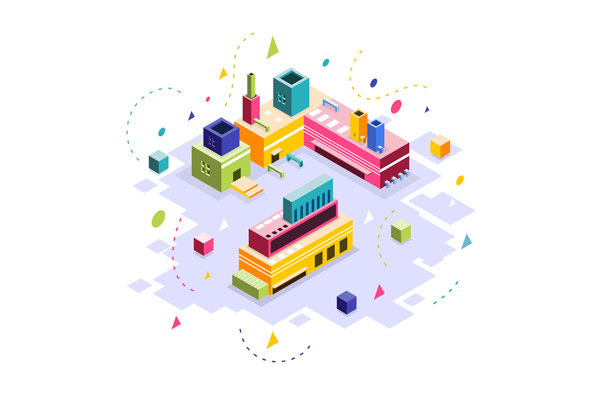 Business isometric vector bundle, a Technology Illustration by foxndeer (Photo 4 of 4)