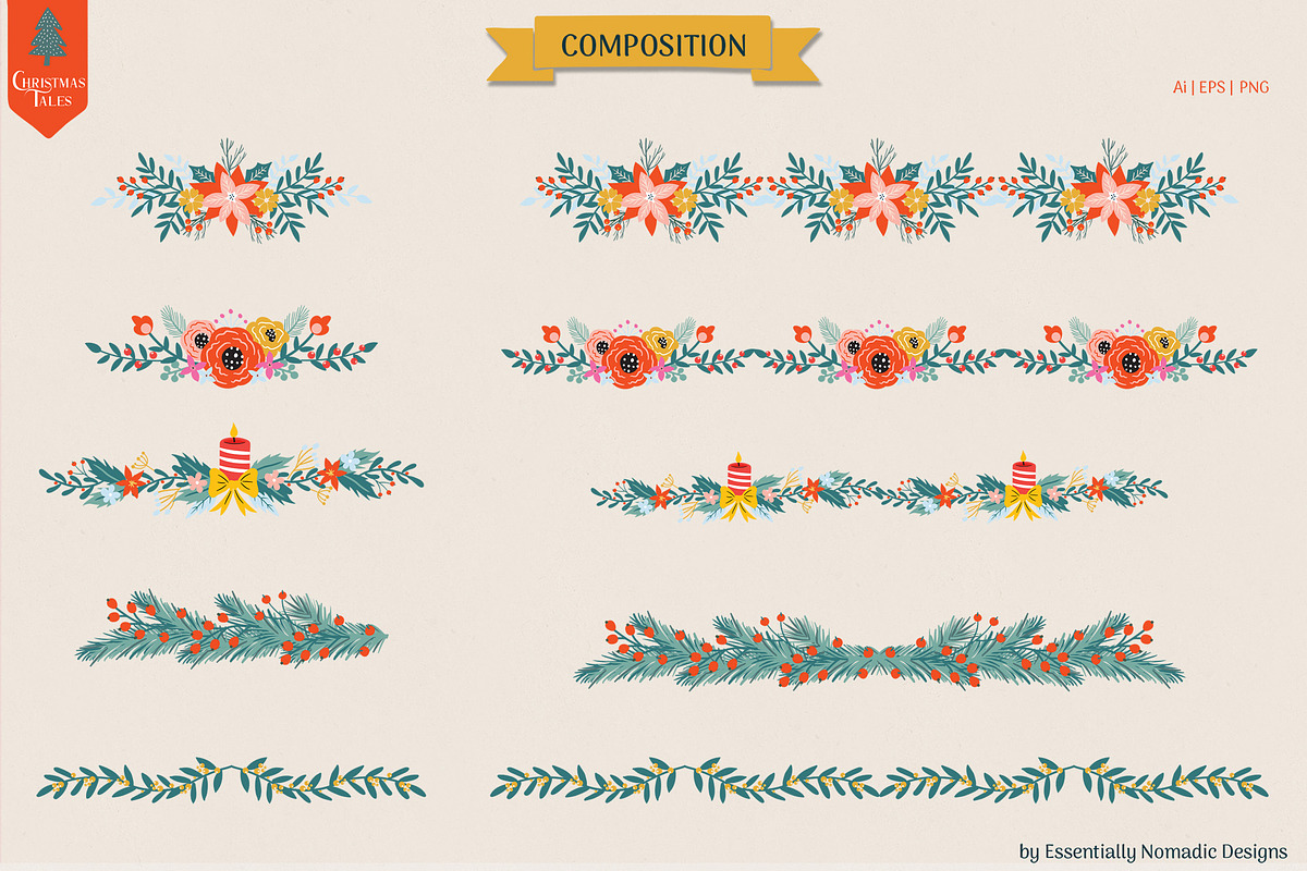 Nutcracker Christmas Pattern Graphic, a Seasonal Illustration by Essentially Nomadic (Photo 11 of 13)