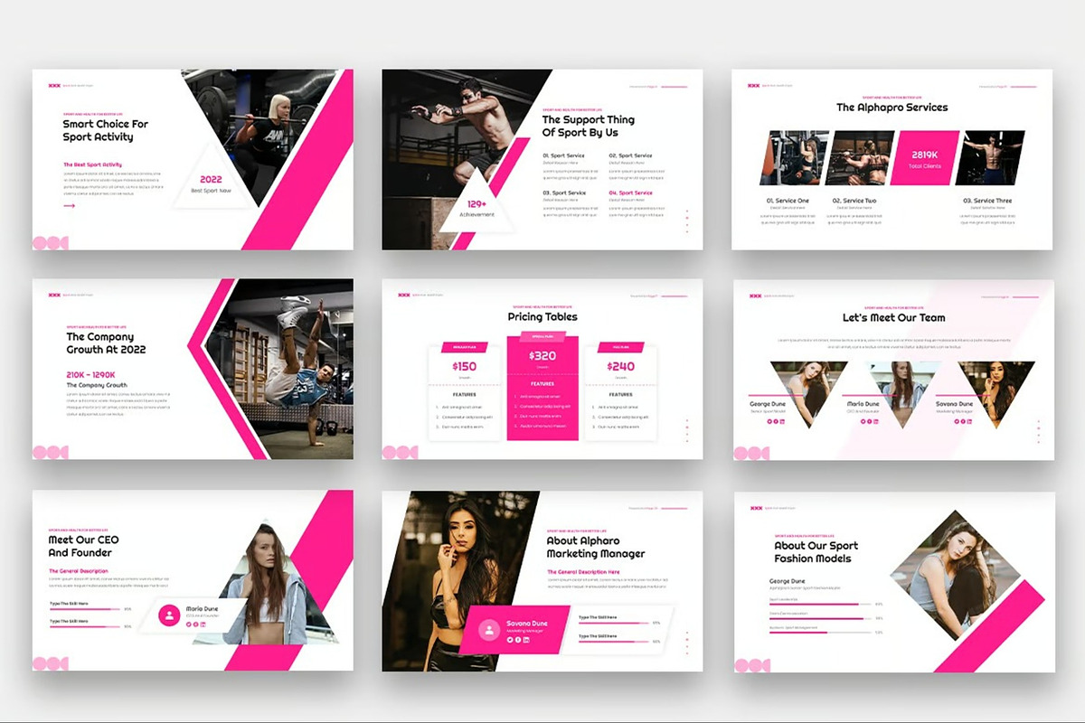 Alphapro - Sport Powerpoint Template, a Presentation Template by Fit-tee (Photo 4 of 6)