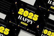 Happy New Post Card design, a Stationery Template by MightyDesign (Thumbnail 6 of 8)
