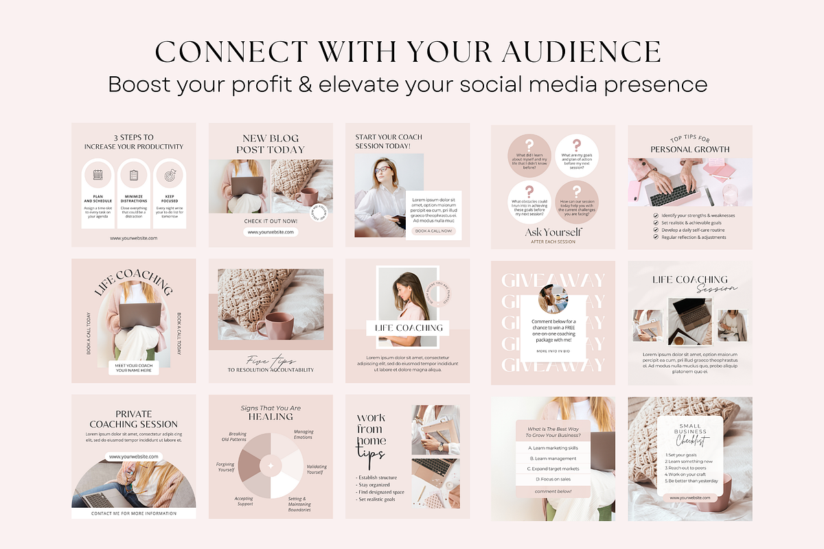 Coaching Instagram Post Template, a Social Media Template by ShopRShop