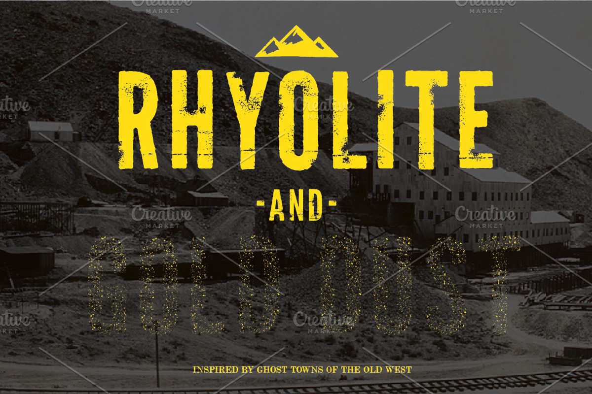 Rhyolite + Gold Dust Fonts
