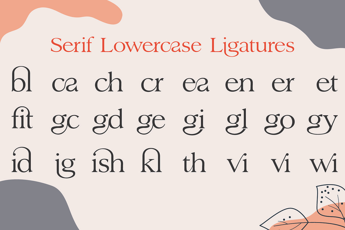 Benefits | Stylish Serif Typeface, a Serif Font by MchCrafter (Photo 5 of 18)