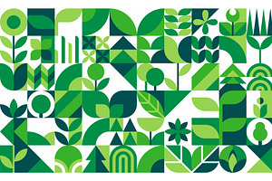 Ecology geometric pattern, a Decorative Illustration by Buch&Bee
