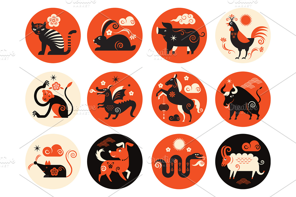 Chinese Animals Signs, an Animal Illustration by lenlis (Photo 3 of 4)