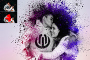 Colored Splash Photoshop Action, an Action Add-On by Grishka89 (Thumbnail 2 of 8)