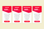 Clean Pricing Tables, a Templates & Theme by Youme Techworld (Thumbnail 3 of 3)