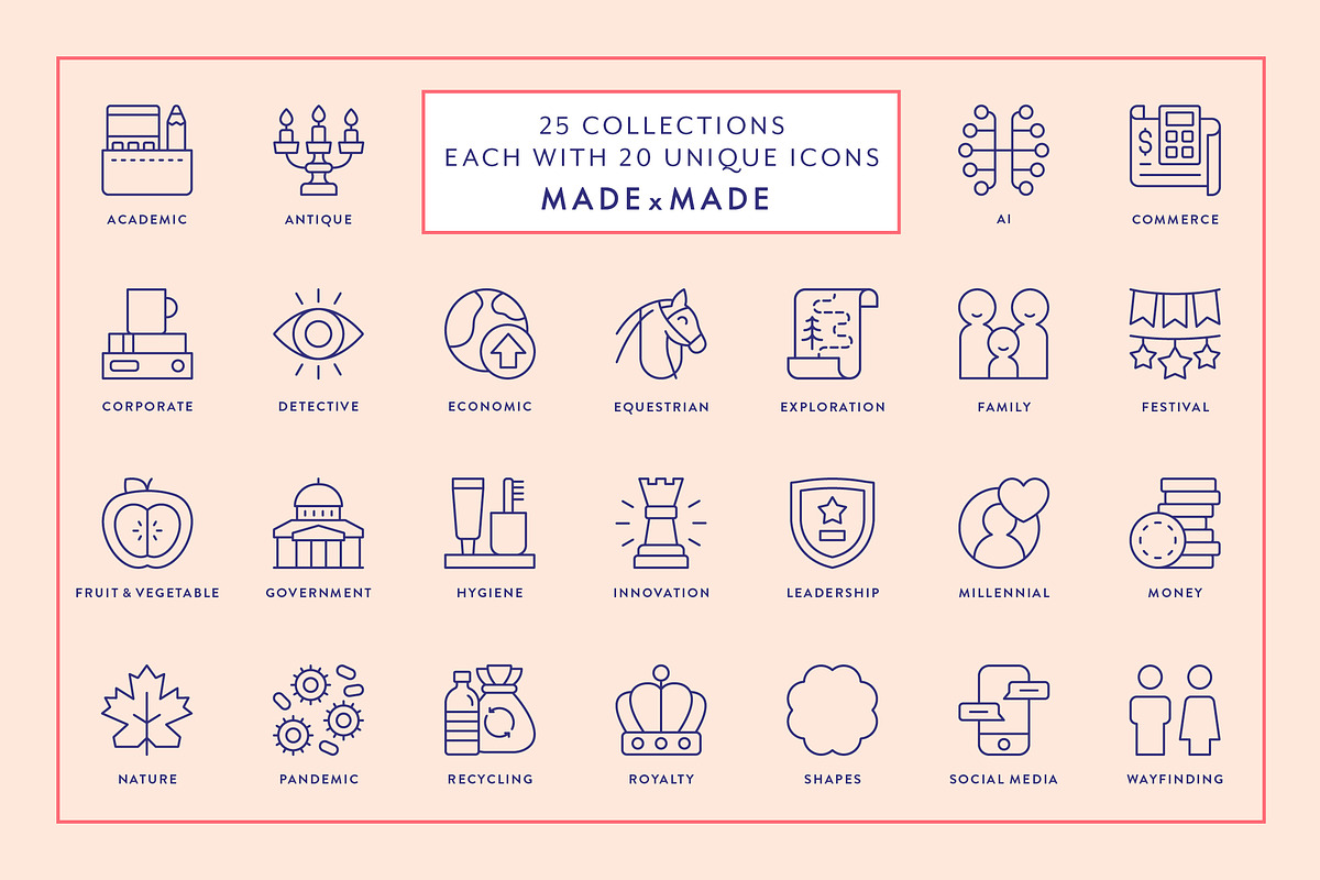 Mega Bundle Vol 6 Line Icons, an Outline Icon by Made by Made (Photo 2 of 10)