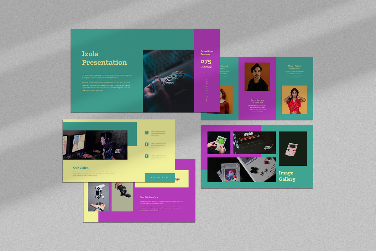 Izola : Game Store Powerpoint, a Presentation Template by Punkl Camp (Photo 1 of 9)