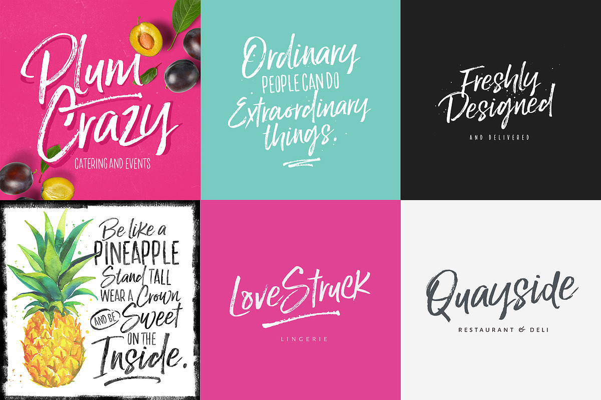 Lucky Fellas Brush Script + Extras, a Script Font by Nicky Laatz (Photo 13 of 16)