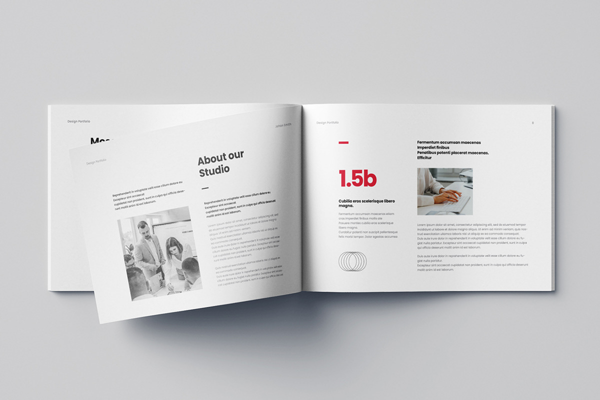 Works Portfolio Template | MS Word, a Brochure Template by HiveArts (Photo 4 of 9)
