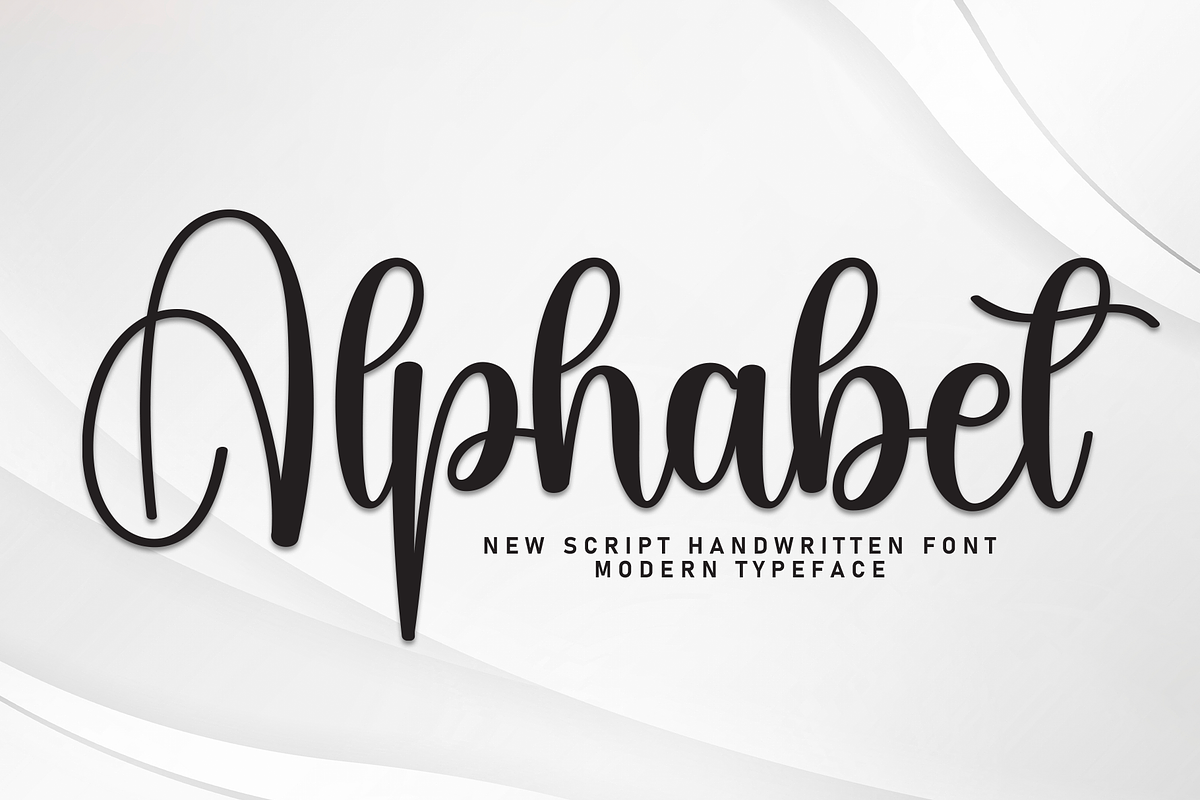 Alphabet | Script Font, a Handwritten Font by Scratchones (Photo 1 of 8)