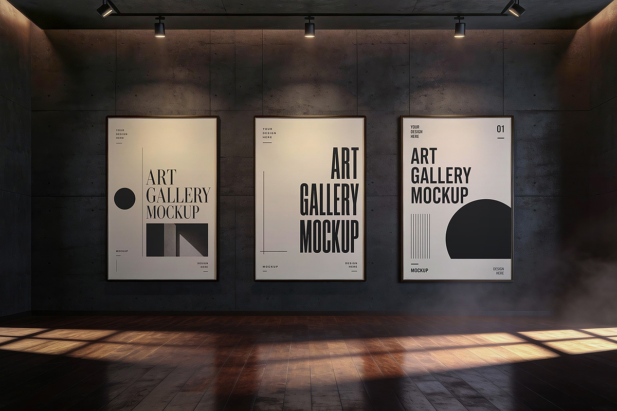 Art Gallery Mockup, an Advertising Mockup by Pitchlook.Studio (Photo 3 of 5)