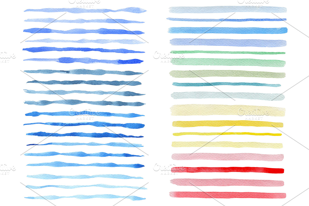 Watercolor Stripes and Patterns, a Pattern Graphic by Artspace (Photo 2 of 5)