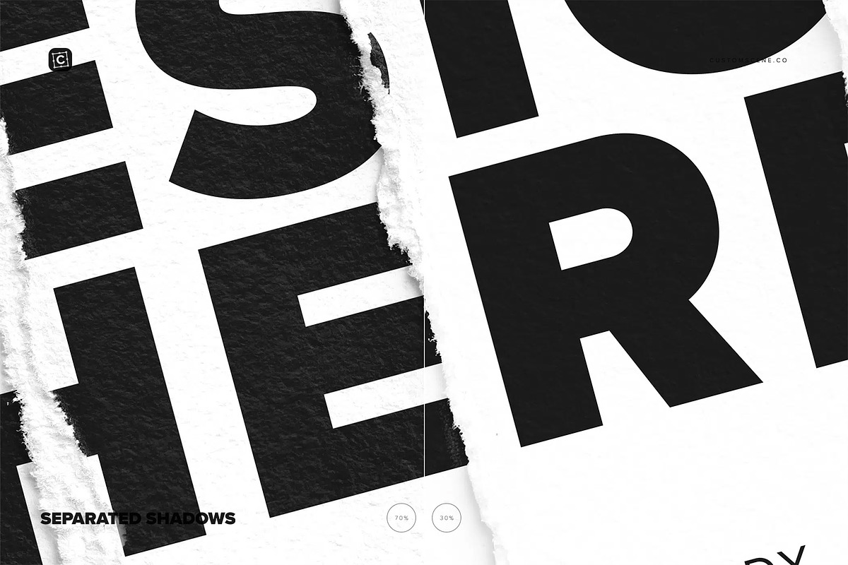 Torn Paper Tear Photo Effect Layout, a Product Mockup by Custom Scene (Photo 9 of 10)
