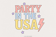 Retro 4th of July PNG, Independence, an Illustration by SharpMarketplace (Thumbnail 1 of 9)