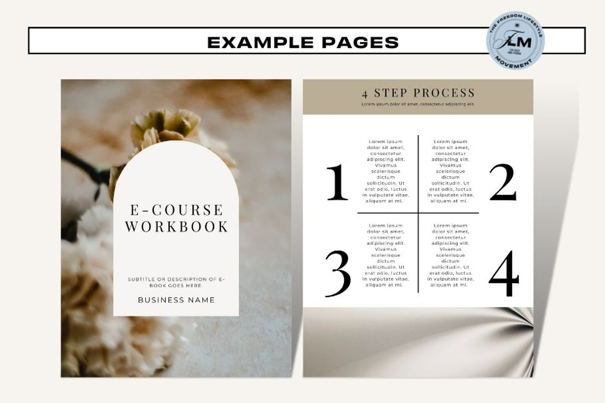 Course Workbook - White Luxe, a Templates & Theme by Freedom Business Shop (Photo 4 of 10)