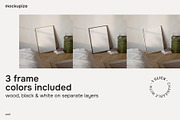 5x7 Bedroom Leaning Frame Mockup, a Household Mockup by mockupize (Thumbnail 2 of 7)