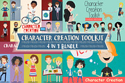 Character Creation Toolkit Bundle, a Person Illustration by Anna Ivanir (Thumbnail 1 of 5)