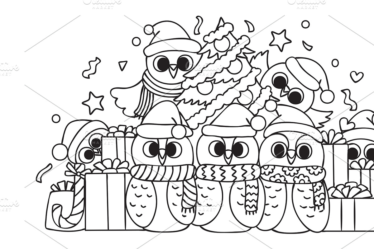 Merry Christmas and happy new year, an Animal Illustration by Somjai King (Photo 3 of 10)