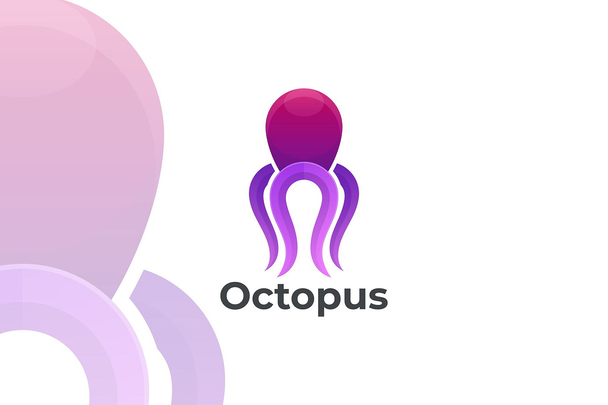 Octopus Gradient Colorful Style., a Branding & Logo Template by ModalTampang