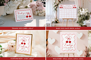 Cherry On Top Baby Shower Bundle, a Stationery Template by VeliusCreativeStudio (Thumbnail 3 of 8)