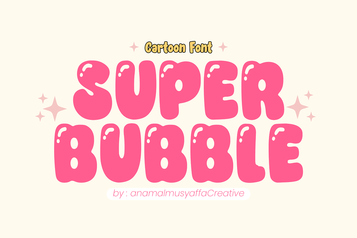 Jelly Bubble - Bubble Font Types, a Font by KiddoGlyphs Studio (Photo 2 of 5)